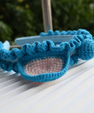 Blue Belle Princess Cat Ear Headband,Hand Crocheted