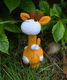 Giraffe Doll,Handmade Crochet Giraffe Toy,Amogurimi Giraffe Keychain,Adorable Finished Gift