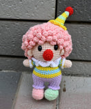 Amigurumi Clown Doll,Handmade Crochet Clown Toy,Amogurimi Clown Keychain,Adorable Finished Craft Gift