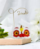 Chinese Lion Hair Clip, Hand-crocheted Lion Hair Pins,Gift for Girls,Cute Red Hair pin Hair Accessories