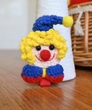 Cute Clown Hair Clip,Handmade Crochet Hair Pins, Amigurumi Clown Doll Hair Clip Hair Accessories
