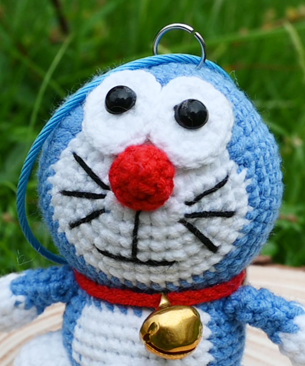 Doraemon dolls,hand-crocheted toys,Doraemon keychain