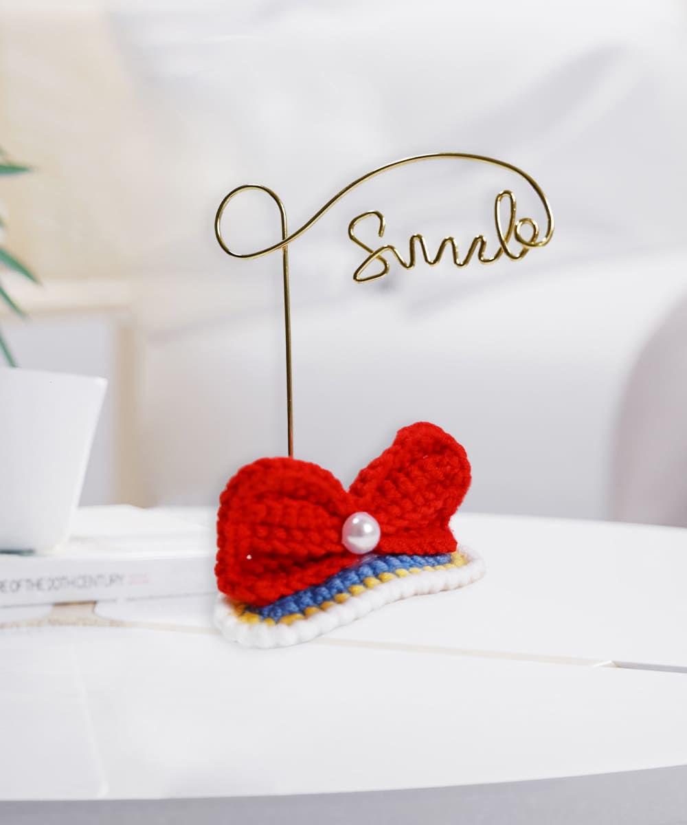 Snow White hair clip,Handmade crochet girlHair Pins,Three-dimensional bow hair clip,Vintage girl hair accessories