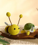 Turtle and bee combination toys,Handmade crochet dolls