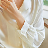 Long Sleeve Silk Pajama Set
