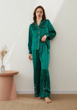 Silk Long Sleeve Trousers Variety Suit