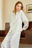 Long Sleeve Silk Pajama Set