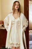 Romantic Nightgown In Silk And Lace