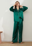 Silk Long Sleeve Trousers Variety Suit